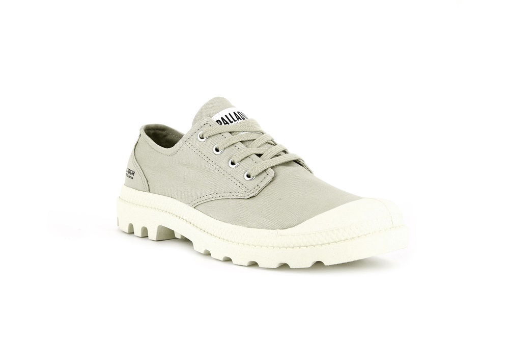 Zapatos Bajos Palladium PAMPA OXFORD ORGANIC II Mujer Eucalyptus | Costa Rica-32149